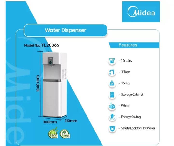 Midea 16Ltrs Water Dispenser