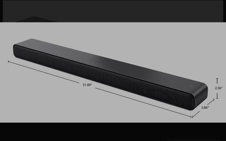 TCL 2.1 CH Bluetooth Dolby Atmos DTS Virtual:X Soundbar with Wireless Subwoofer (S55H