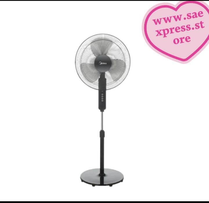 Midea 16″ 3-Speed Stand Fan| Copper Motor, Height Adjustable [FS40-19K]