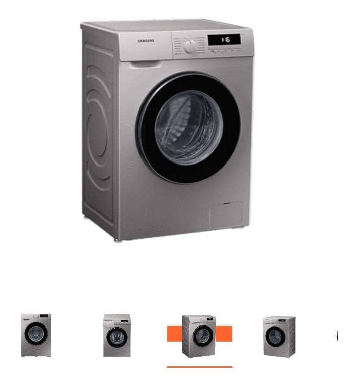 Wash Smarter with Samsung Slim465 – 8kg Digital Inverter [WW80T3040BS/NQ